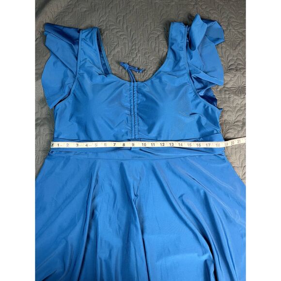 Daci Plus Size Tankini Flowy Top 2pc Tummy Control Swimwear Summer SZ 4XL:NWOT - Picture 10 of 12